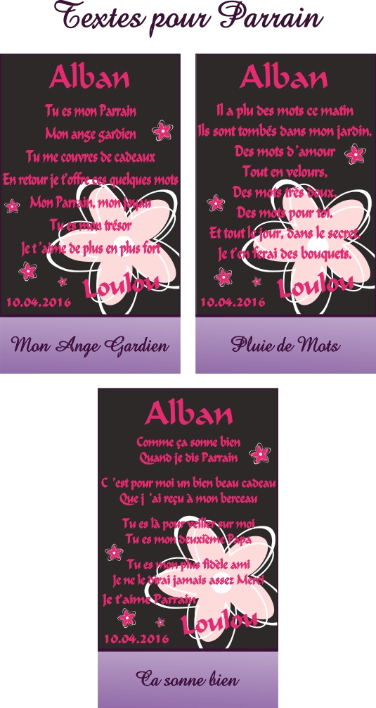 Poèmes pour Parrain